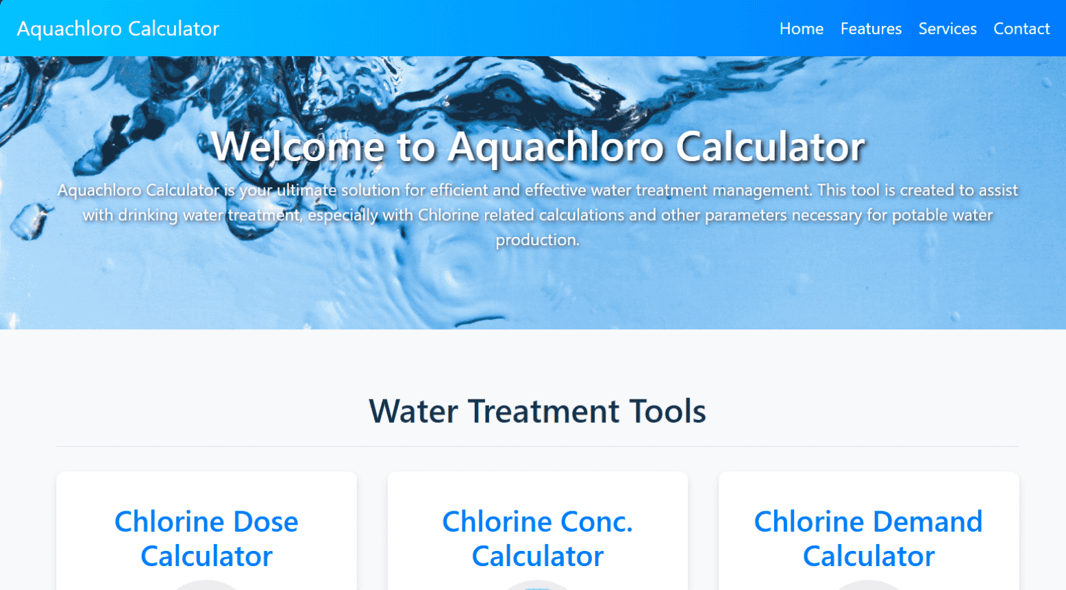 Aquachloro Calculator